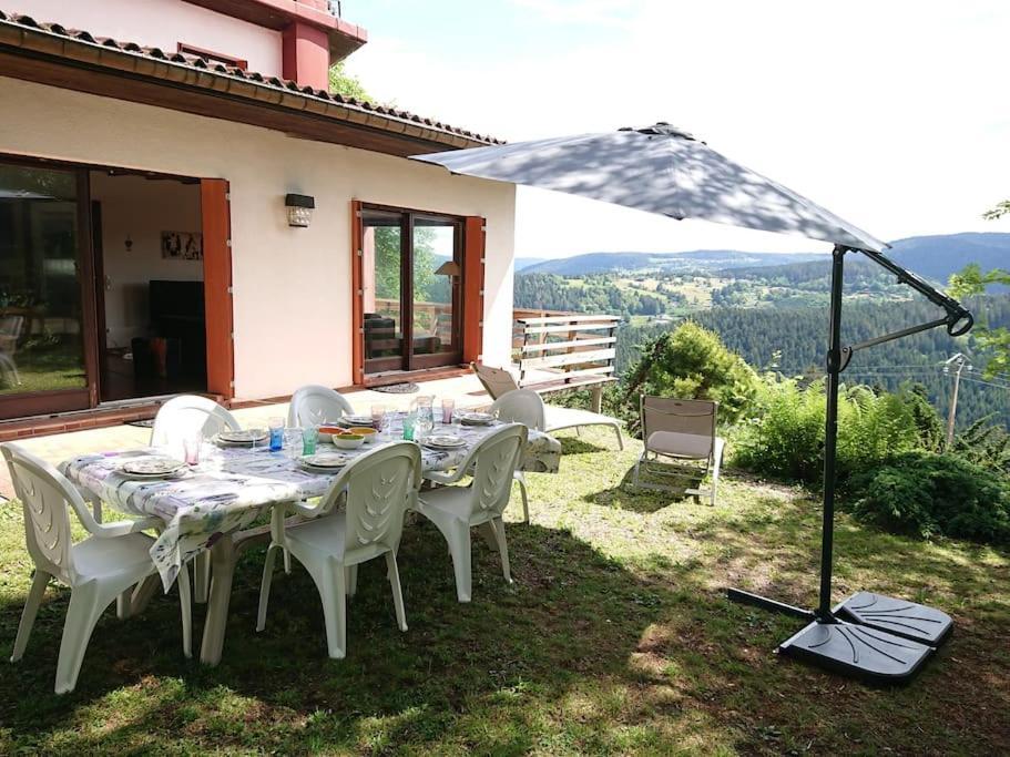 Maison D'Altitude Avec Vue Panoramique A Gérardmer Exteriör bild
