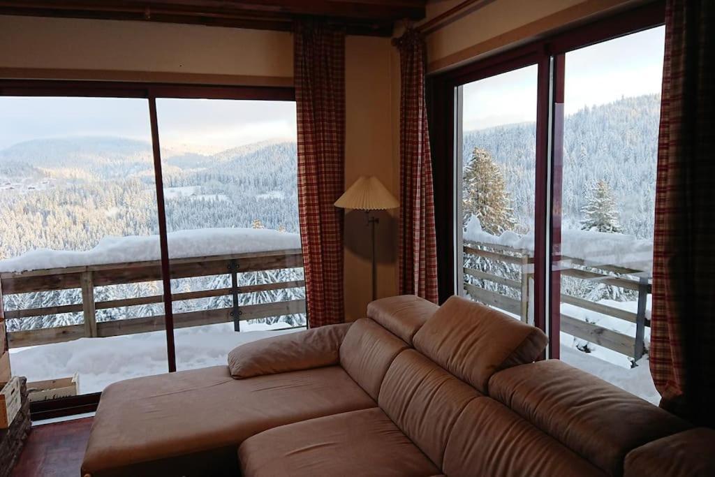 Maison D'Altitude Avec Vue Panoramique A Gérardmer Exteriör bild
