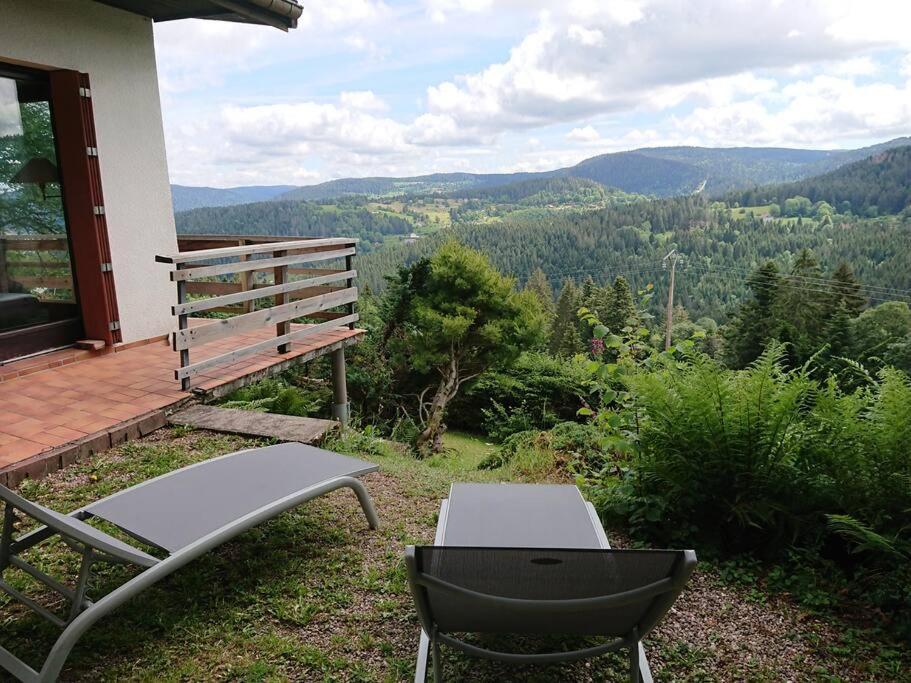 Maison D'Altitude Avec Vue Panoramique A Gérardmer Exteriör bild