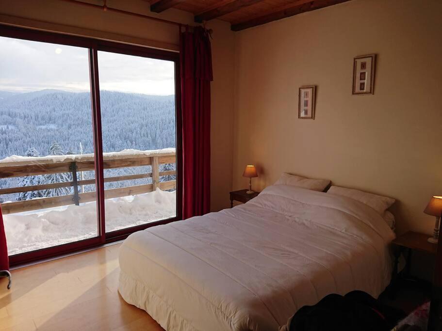 Maison D'Altitude Avec Vue Panoramique A Gérardmer Exteriör bild